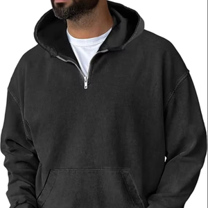 Pull à capuche délavé à l'acide de qualité supérieure pour les marques Sweat à capuche délavé à l'acide à la mode avec poche kangourou - Product Image 1