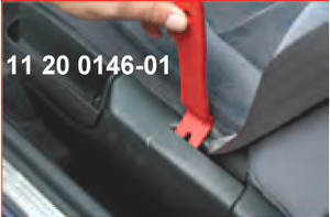 Angled <b>Clip</b> Panel Remover Hand Operated Nylon + Fiberglass Made in Taiwan - Product Image 3