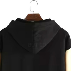 2025 nueva llegada sudaderas con capucha de estilo de invierno para hombres hechas a medida Material de poliéster de algodón informal con cuello con capucha de patrón sólido - Product Image 4