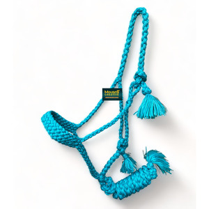 Cinta de sujeción premium para caballos ingleses, halter ajustable de 7 pies, correa de sujeción súper suave sintética, múltiples colores, OEM personalizado - Product Image 5