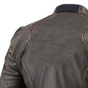 OEM chaqueta de cuero de alta calidad para hombre transpirable cómoda lona impermeable a prueba de viento ecológico invierno Gran oferta-barato - Product Image 5
