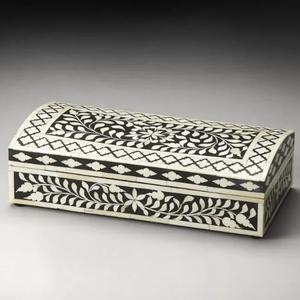 Boîte à bijoux en résine de haute qualité, dernière collection, incrustée de nacre, faite à la main, sculptée à la main, artisanat royal, personnalisable, boîte personnalisée - Product Image 3