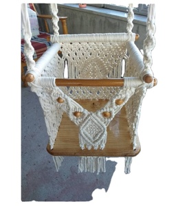 CUSTOMIZE HIGH TWISTED COTTON CORD HANDMADE <b>SWING</b> CHAIR for BABY BIRTHDAY GIFT - Product Image 1