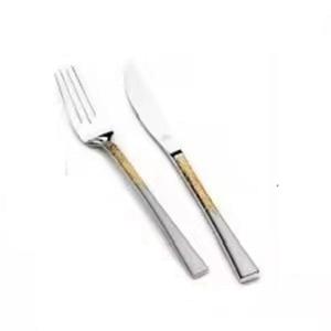 Juego de cubiertos de acero inoxidable Juego de cubiertos Artesanía antigua Juego de cubiertos de mesa de lujo decorativo con espejo - Product Image 3