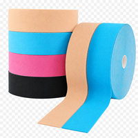 Bande de kinésiologie en coton imperméable OEM, rouleau géant de protection corporelle, hypoallergénique, 24 couleurs, respirante, qualité usine