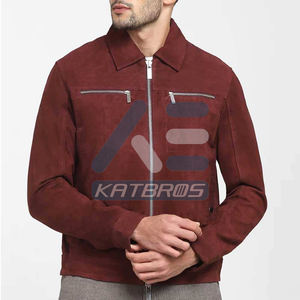 Veste en cuir suédé pour homme, veste d'hiver haut de gamme avec une sensation douce et chaude et un design extérieur raffiné pour un usage quotidien tendance - Product Image 1