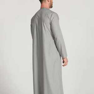 Premium Emirati Thobe Black Luxury Kandura Traditional Arabic Wear Elegant Mens Jubba Soft and Breathable Modern Islamic Attire - Product Image 4