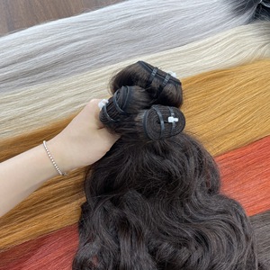 Top Luxury Vietnamese Remy Double Drawn Human <b>Extensions</b> Soft Silky Machine Weft Color Natural Style 100g - Product Image 1