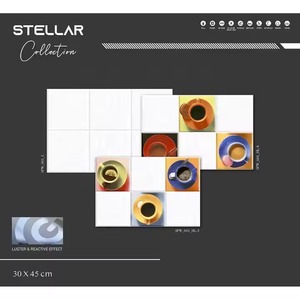 Stellar Collection Porcelana Acabamento Metálico Preto Telhas Cerâmica Digital 12x18in 30x45cm 300x450mm a taxa de fábrica - Product Image 5