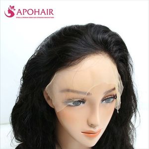 Perruque Lace Front Wig ondulée naturelle HD pour femmes, cheveux vierges brésiliens, Transparent, DHL VIP, 180 de densité - Product Image 6