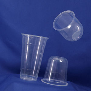 Vasos de plástico PET/PP desechables Quang Quan, tamaños de 16/20/24oz, tapa transparente, estilo de pared única, para servir bebidas frías para té con leche - Product Image 4