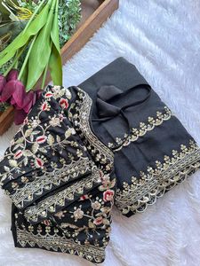 ชุดปาร์ตี้งานแต่งงานผ้าเนื้อนิ่มสำหรับผู้หญิงเสื้อเบลาส์แฟนซีสุดพิเศษสำหรับเทศกาลดิวาลี - Product Image 5