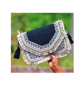 กระเป๋าผ้าแคนวาสปอกระเจาทรงสี่เหลี่ยมผืนผ้าที่ทันสมัยเหมาะสำหรับผู้หญิงใช้ในชีวิตประจำวันกระเป๋าใส่สบายดีไซน์ทันสมัยในอินเดีย - Product Image 2