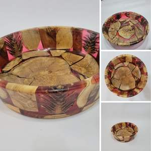 Tazón de Ensalada Desechable Ecológico de Resina de Madera Premium, Vajilla Ligera Hecha a Mano para Acampar, India - Product Image 5