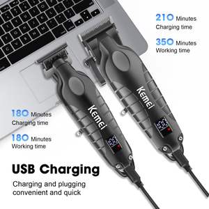 Set Profesional de Cortapelos Inalámbricos para Hombre, Afeitadora Eléctrica Recargable para Barba, Batería de Larga Duración para Barberos Profesionales - Product Image 6