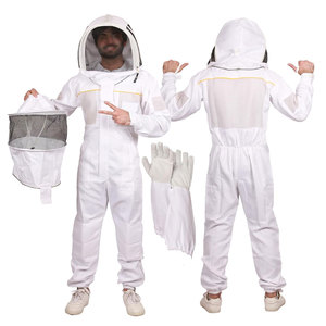 Traje de Apicultura Ligero y Transpirable de Mezcla de Algodón con Protección Corporal Completa para la Recolección de Miel - Product Image 1