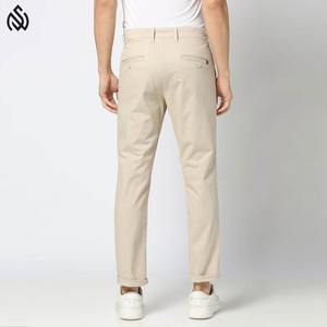 กางเกงเดรสทรงชิโนเข้ารูปสำหรับผู้ชายกางเกงผ้าฝ้ายแบบสั่งทำกางเกงสำหรับใส่กลางแจ้ง - Product Image 3