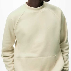 Sudadera Personalizada de Alta Calidad 100% Algodón, Talla Grande, Estilo Holgado, Manga Raglán, Cuello Redondo para Hombre - Product Image 3