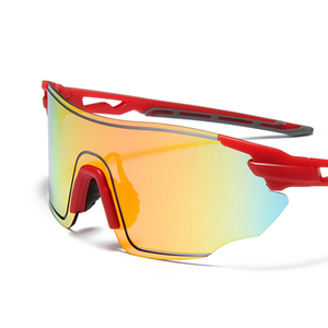 S29159 lunettes de soleil de sport à <span class=keywords><strong>grand</strong></span> cadre pour hommes et femmes vente en gros pas cher lentille une pièce surdimensionnée lunettes de soleil de vélo de cyclisme - Product Image 4