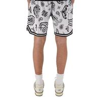 Pantalones cortos de verano para hombre con sublimación personalizada, ropa de calle de gran oferta, pantalones cortos con cierre de cordón de patrón sólido