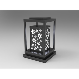 DNT.002.08 Lámpara Solar de Jardín Premium con Fuente LED, Luz Blanca Cálida y RGB, IP65 Impermeable, Cuerpo de Acero Inoxidable para Hoteles - Product Image 2