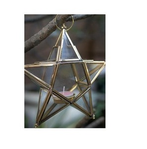 Handcrafted Metal Hanging <b>Tealight</b> Candle Holder <b>Lantern</b> Christmas Decoration Festive Holiday Party Elegant Home Decor - Product Image 5