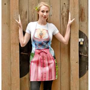 Reusable Traditional Bavarian Costume Dirndl <b>Bib</b> <b>Apron</b> - Product Image 2