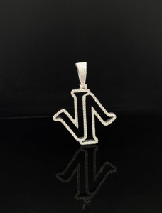 Pendentif Hip Hop pour Homme en Alliage Plaqué Or, Style Bling Diamant Givré Lourd - Product Image 2