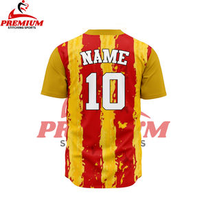 Veste de baseball en polyester de haute qualité, élégante et cousue, pour hommes, pour l'entraînement sportif et les matchs - Product Image 2