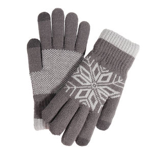 Vêtements d'hiver en gros, gants multifonctions en laine 100% tricotés, longueur poignet, doigts entiers, compatibles avec les écrans tactiles, détection des aiguilles, pour l'extérieur - Product Image 5