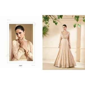 NUEVO ELIGANT STUNNING ETHENIC WEAR MUJER HEAVY BLOOMING VESTIDO DE SEDA ROPA DE BODA - Product Image 1