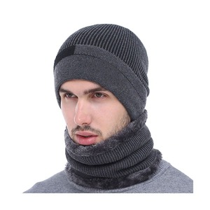 Mono Riders Unisex Winter Warm Cuffed Striped Breathable Spandex/Cotton Satin Lined Knitted Beanie Custom Logo <b>Men</b> Women Outdoor - Product Image 1