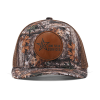 Topi Trucker 112 Kamuflase Kulit dengan Logo Custom, Jaring yang Dapat Disesuaikan, Performa Tinggi, untuk Perjalanan, Aktivitas Luar Ruangan, Memancing, Pesta, Bordir 3D