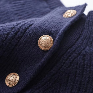 High Quality New Winter Casual Breathable <b>Cardigan</b> Soft Cotton Solid Color V-neck Front Logo Customizable <b>for</b> <b>Women's</b> Sweater - Product Image 6