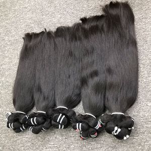 Pelo de trama virgen recto Natural de alta calidad pelo crudo vietnamita BDLE pelo un tupé de donante Base pelucas cortas marrón oscuro para mujeres - Product Image 3