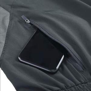 Pantalones de gimnasio ligeros con bolsillo y cremallera para hombre, pantalones cortos deportivos transpirables y de secado rápido con camiseta, ropa de Fitness informal para correr - Product Image 6