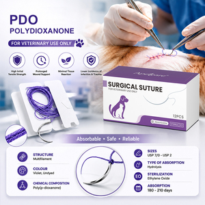 <span class=keywords><strong>Sutura</strong></span> Quirúrgica Veterinaria Desechable, <span class=keywords><strong>Sutura</strong></span> <span class=keywords><strong>Absorbible</strong></span> PDO, <span class=keywords><strong>Sutura</strong></span> <span class=keywords><strong>PDS</strong></span> - Product Image 1
