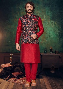 Pijama de diseñador pakistaní indio para hombre Punjabi Kameez, trajes bordados de 3 piezas disponibles a precio mayorista - Product Image 5