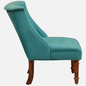 Silla moderna de terciopelo Ludovic para sala de estar elegante y cómoda para uso doméstico - Product Image 5