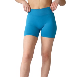 Shorts de yoga en gros pour femmes avec poches, taille haute élastique, matière douce et respirante pour les marques de vêtements de sport - Product Image 1