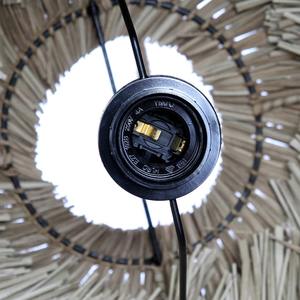 Handcrafted Raffia Rattan <b>Lamp</b> Shade Straw Seagrass Lampshade <b>Natural</b> Rustic Style Pendant <b>Light</b> for Restaurant Home Decoration - Product Image 6