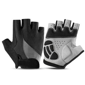 Gants de cyclisme demi-doigt personnalisables de haute qualité en cuir néoprène Polyester respirant antichoc pour l'équitation de vélo de course - Product Image 5