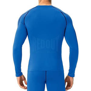 Customized Logo Printing Compression <b>T</b>-<b>shirts</b> Full Sleeves Lightweight <b>Men</b> Compression <b>T</b>-<b>shirts</b> - Product Image 4