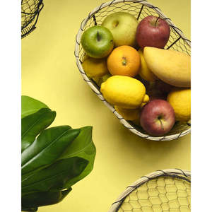 ตะกร้าลวดใส่ขนมปังรูปวงรีขนาดใหญ่หรูหราของฮัดสันตะกร้าลวดที่หรูหราและมีสไตล์ - Product Image 1