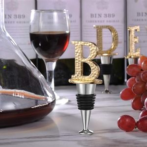 Gold Letter B <b>Wine</b> Bottle Stopper Prosecco <b>Wine</b> Accessories Gift for <b>Wine</b> Lovers Reusable Leak Proof Keep Fresh for Standard - Product Image 6