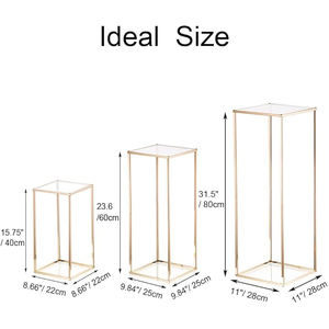 Decoración de mesa para boda, soporte de flores con acabado dorado de Metal, decoración de hoteles para el hogar, mesa personalizada a precios razonables - Product Image 6