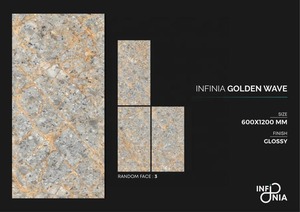 600x1200 Porcelana Piedras artificiales Losa de cuarzo Piedra Superficie de mármol Piso Mármol Pisos interiores Azulejos de piedra de porcelana - Product Image 3