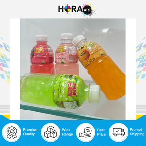 Venta al por mayor personalizado 40 MIC flexo etiqueta manga retráctil para bebidas aromatizadas botella de jugo marca para etiquetas de embalaje - Product Image 2