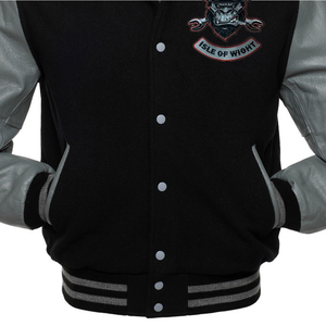 Chubasquero OEM personalizado High Street Vintage Letterman para niños, nueva chaqueta de lluvia con cuello levantado inspirada en el béisbol, Mangas de cuero con capucha en la parte delantera - Product Image 2