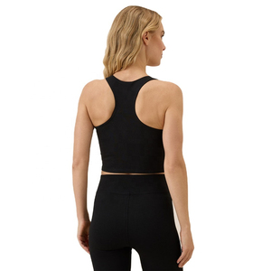 À la mode Design personnalisé femmes Crop débardeur doux et extensible sans manches dames Blouse pour vêtements de sport Gym débardeurs OEM - Product Image 5